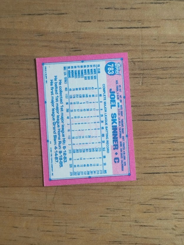 1991 Topps Micro #783 Joel Skinner