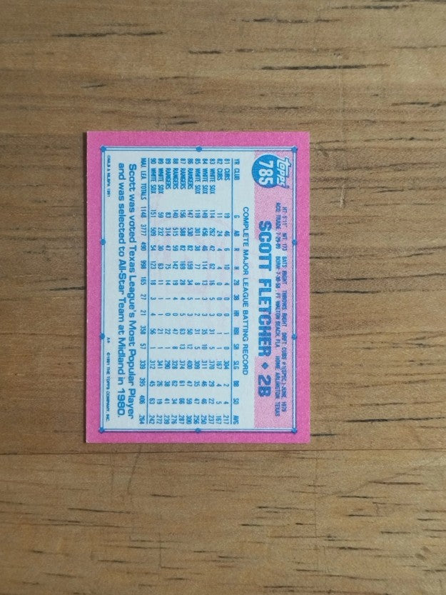 1991 Topps Micro #785 Scott Fletcher