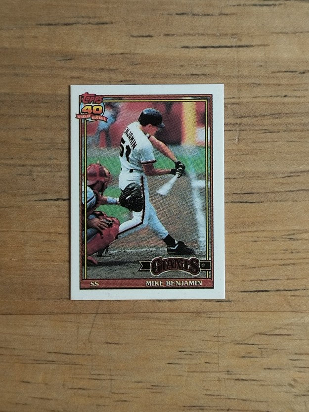 1991 Topps Micro #791 Mike Benjamin