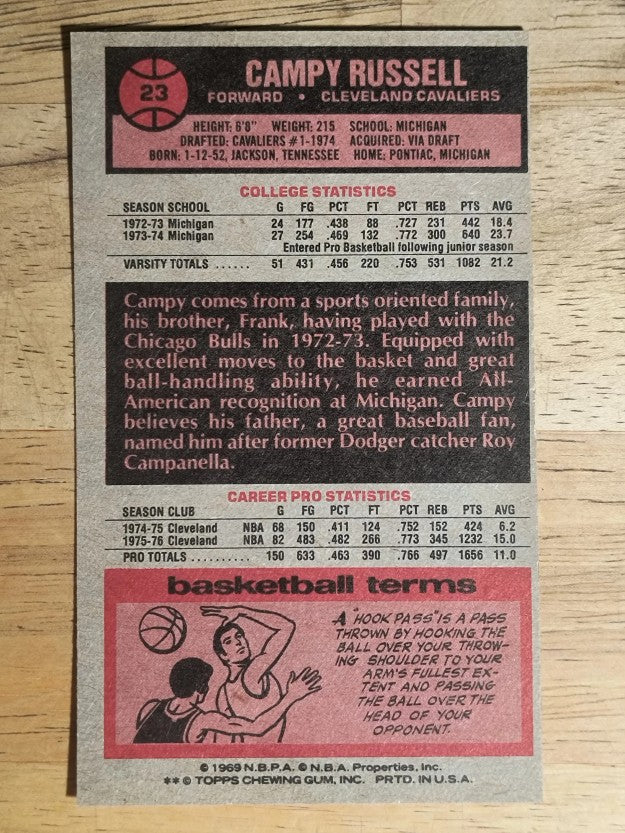 1976-77 Topps #23 Campy Russell (EXMT)