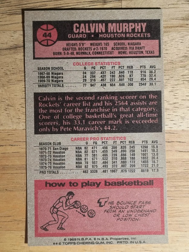 1976-77 Topps #44 Calvin Murphy (NM)