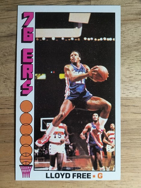 1976-77 Topps #143 Lloyd Free RC (VGEX)