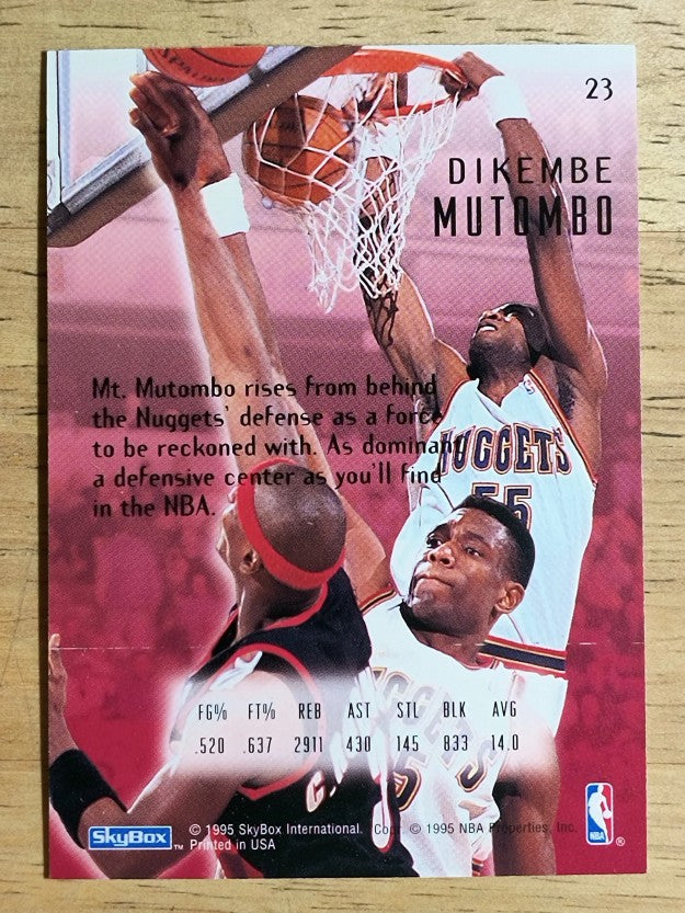 1994-95 Emotion #23 Dikembe Mutombo