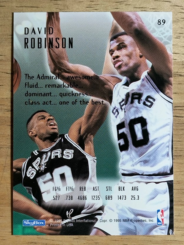 1994-95 Emotion #89 David Robinson