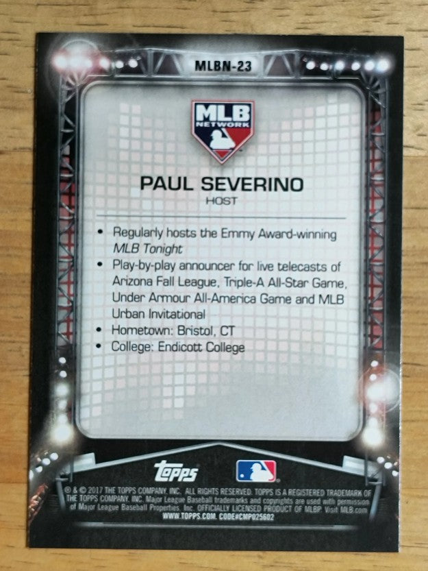 2017 Topps MLB Network #MLBN23 Paul Severino UPD (NM)