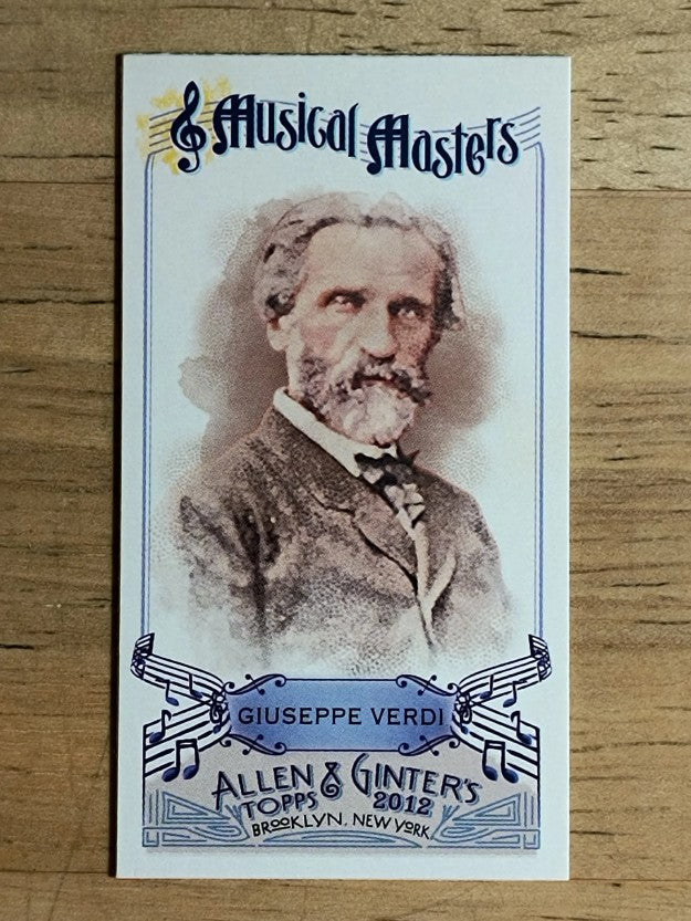 2012 Topps Allen and Ginter Mini Musical Masters #MM15 Giuseppe Verdi