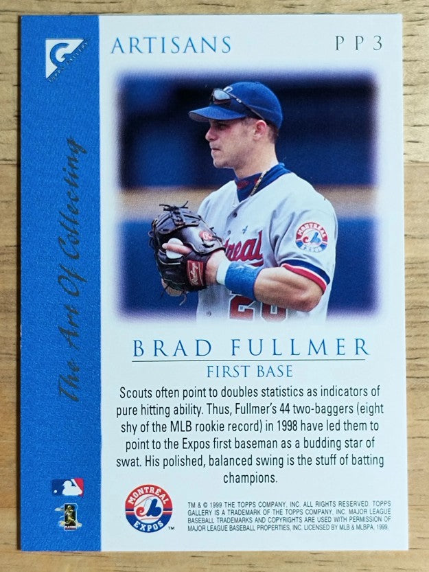1999 Topps Gallery Previews #PP3 Brad Fullmer ART