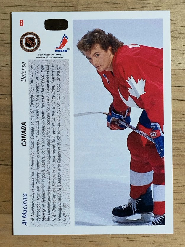 1991-92 Upper Deck #8 Al MacInnis CC