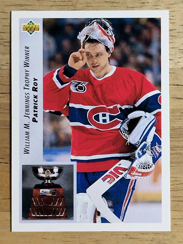 1992-93 Upper Deck #440 Patrick Roy AW/William M. Jennings