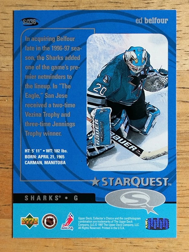 1997-98 Collector's Choice StarQuest #SQ36 Ed Belfour