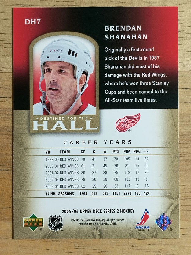 2005-06 Upper Deck Destined for the Hall #DH7 Brendan Shanahan
