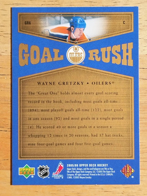 2005-06 Upper Deck Goal Rush #GR6 Wayne Gretzky