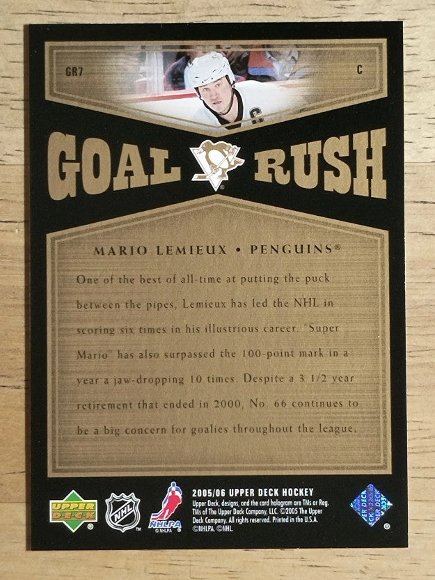 2005-06 Upper Deck Goal Rush #GR7 Mario Lemieux