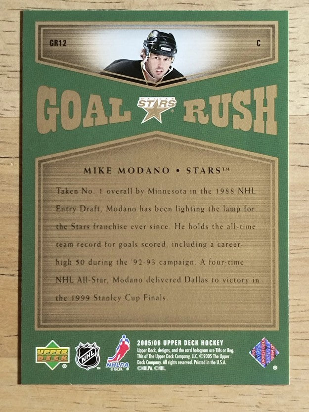 2005-06 Upper Deck Goal Rush #GR12 Mike Modano