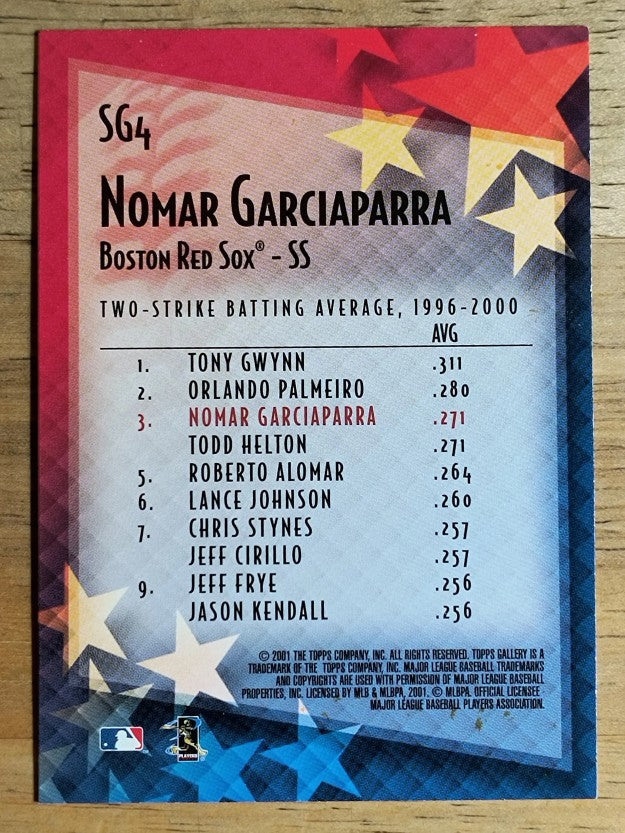 2001 Topps Gallery Star Gallery #SG4 Nomar Garciaparra