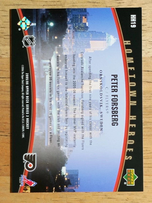 2005-06 Upper Deck Hometown Heroes #HH19 Peter Forsberg