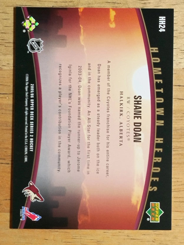 2005-06 Upper Deck Hometown Heroes #HH24 Shane Doan
