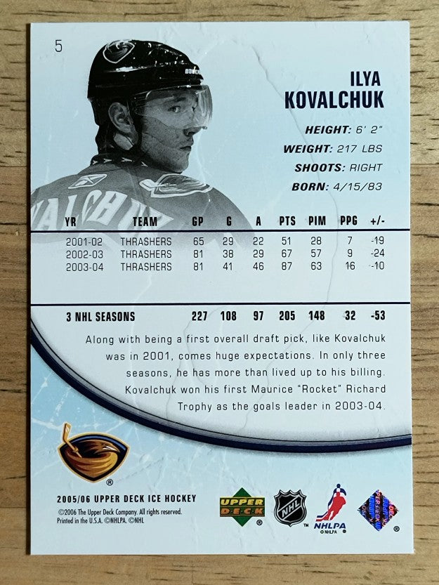 2005-06 Upper Deck Ice #5 Ilya Kovalchuk
