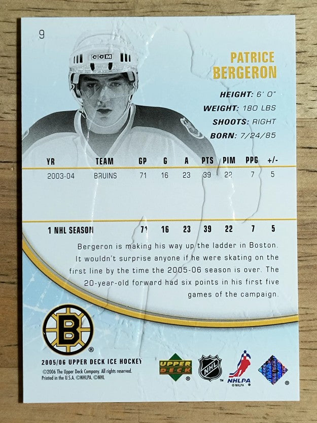 2005-06 Upper Deck Ice #9 Patrice Bergeron