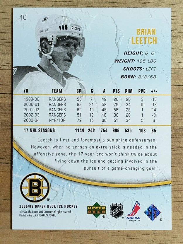 2005-06 Upper Deck Ice #10 Brian Leetch