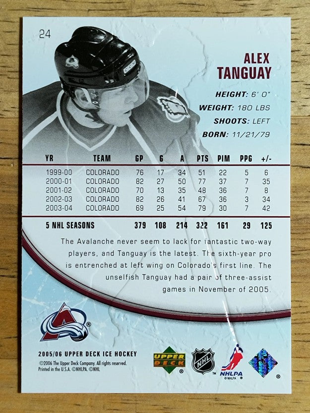 2005-06 Upper Deck Ice #24 Alex Tanguay