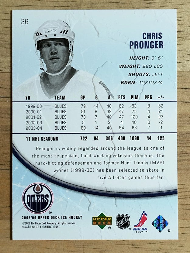 2005-06 Upper Deck Ice #36 Chris Pronger