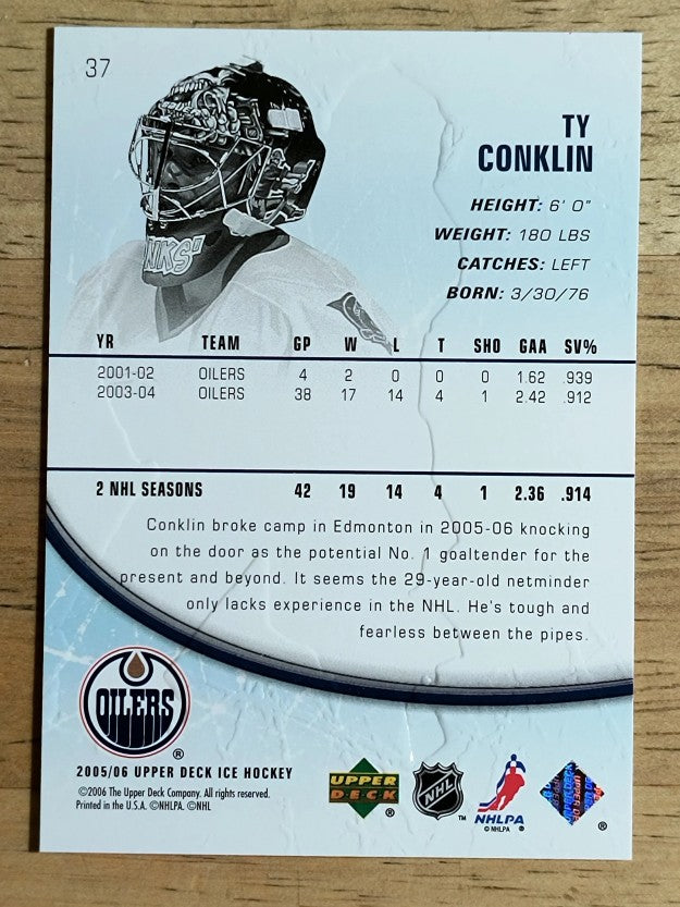 2005-06 Upper Deck Ice #37 Ty Conklin