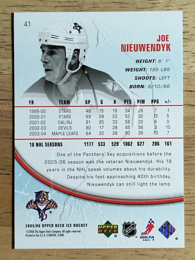 2005-06 Upper Deck Ice #41 Joe Nieuwendyk