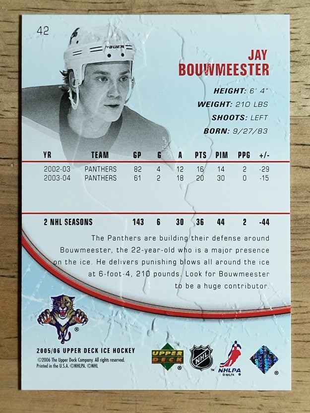 2005-06 Upper Deck Ice #42 Jay Bouwmeester