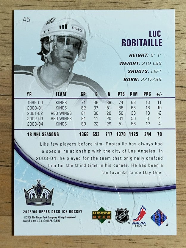 2005-06 Upper Deck Ice #45 Luc Robitaille