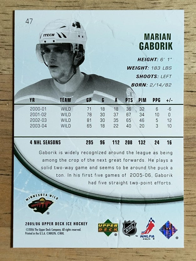 2005-06 Upper Deck Ice #47 Marian Gaborik