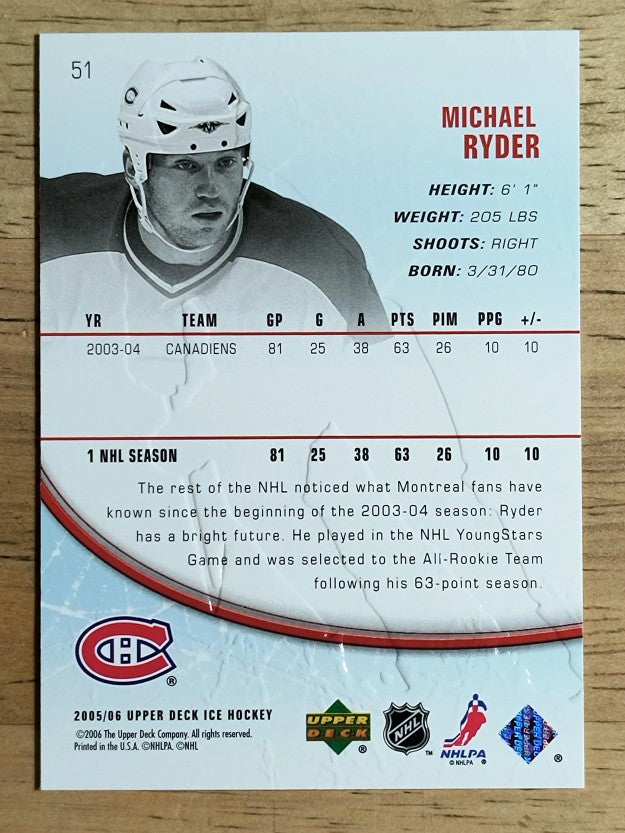 2005-06 Upper Deck Ice #51 Michael Ryder