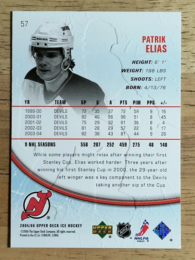 2005-06 Upper Deck Ice #57 Patrik Elias