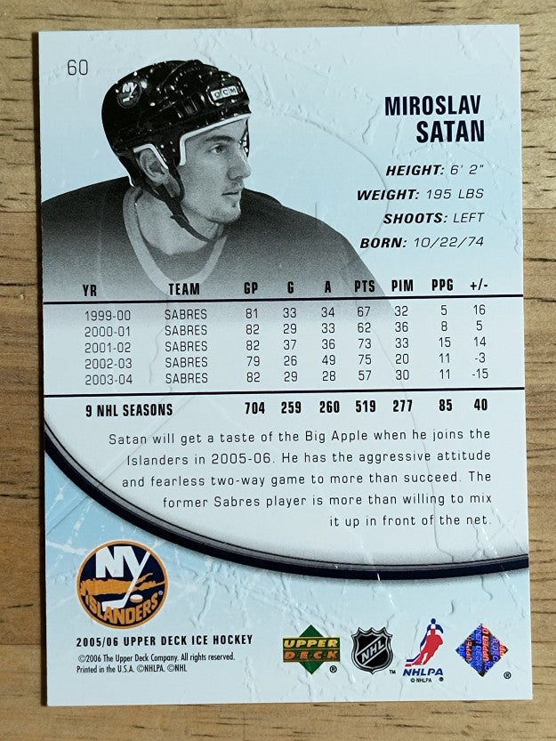 2005-06 Upper Deck Ice #60 Miroslav Satan