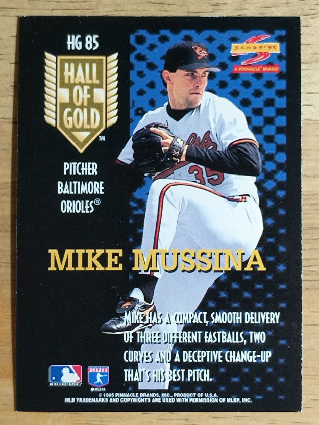 1995 Score Hall of Gold #HG85 Mike Mussina