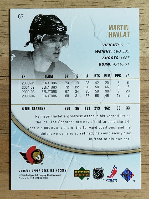 2005-06 Upper Deck Ice #67 Martin Havlat