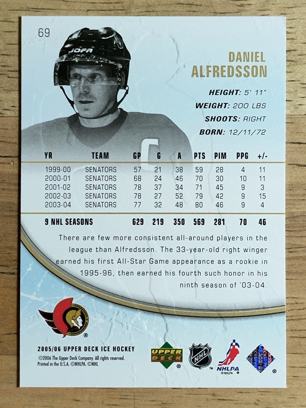 2005-06 Upper Deck Ice #69 Daniel Alfredsson