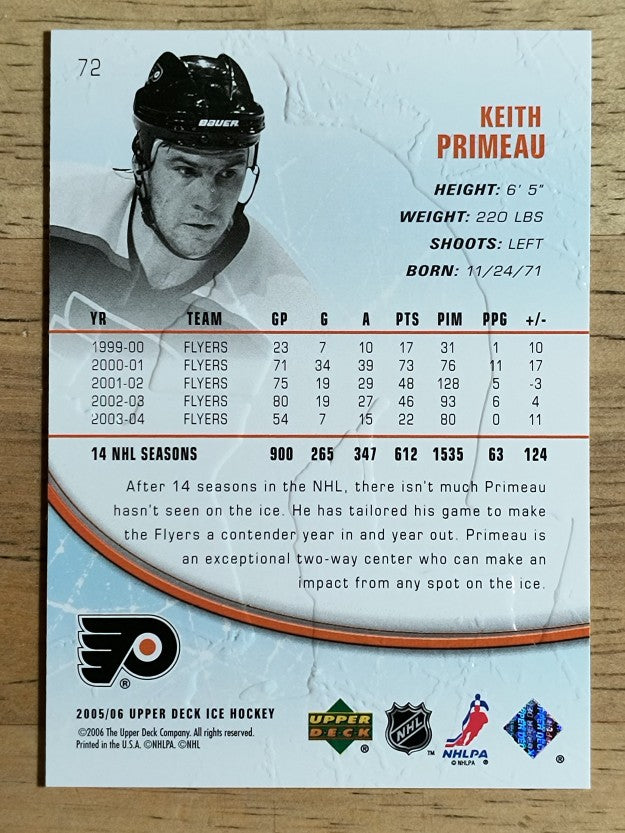 2005-06 Upper Deck Ice #72 Keith Primeau