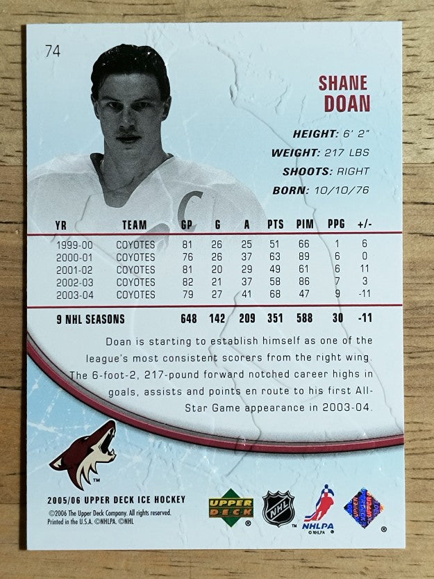 2005-06 Upper Deck Ice #74 Shane Doan