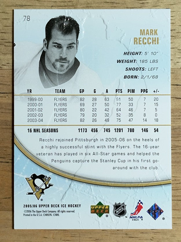 2005-06 Upper Deck Ice #78 Mark Recchi