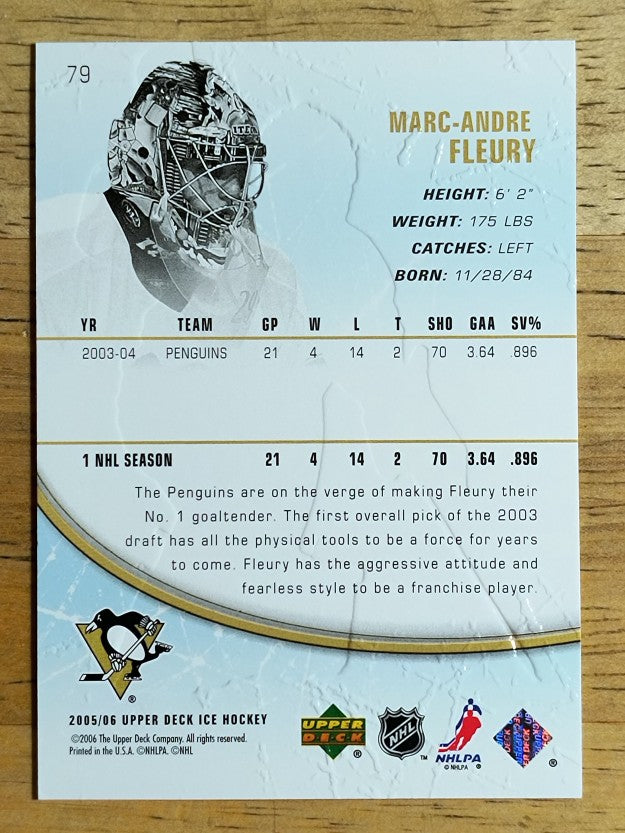 2005-06 Upper Deck Ice #79 Marc-Andre Fleury