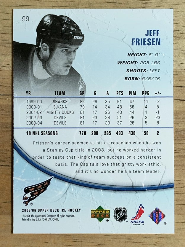 2005-06 Upper Deck Ice #99 Jeff Friesen