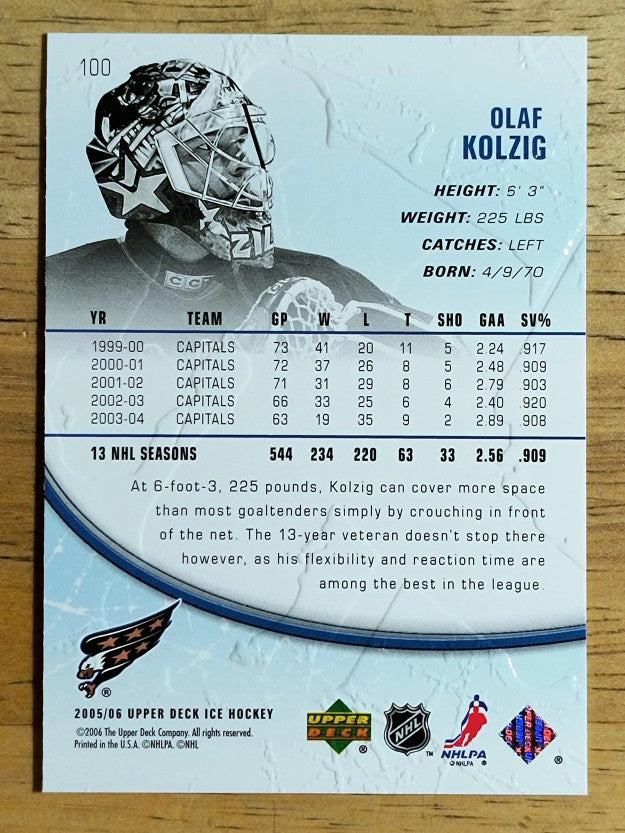 2005-06 Upper Deck Ice #100 Olaf Kolzig