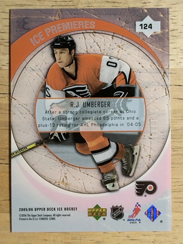 2005-06 Upper Deck Ice #124 R.J. Umberger RC