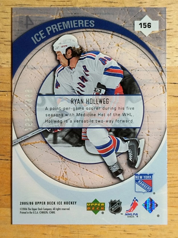 2005-06 Upper Deck Ice #156 Ryan Hollweg RC