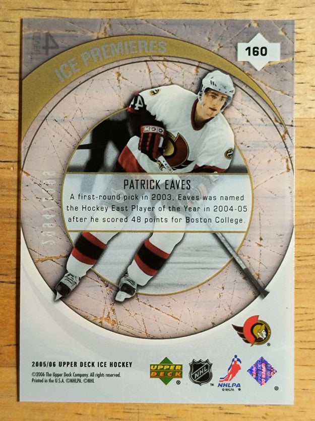 2005-06 Upper Deck Ice #160 Patrick Eaves RC
