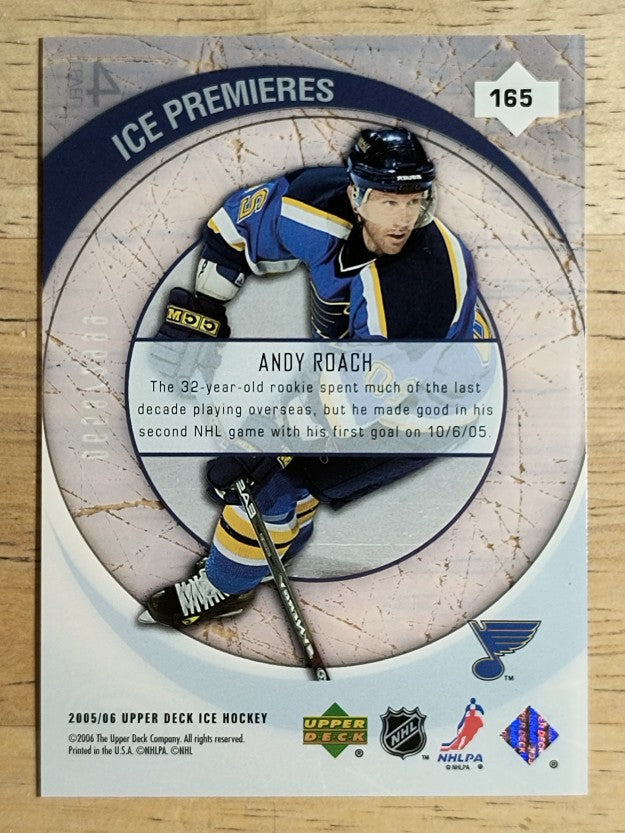 2005-06 Upper Deck Ice #165 Andy Roach RC