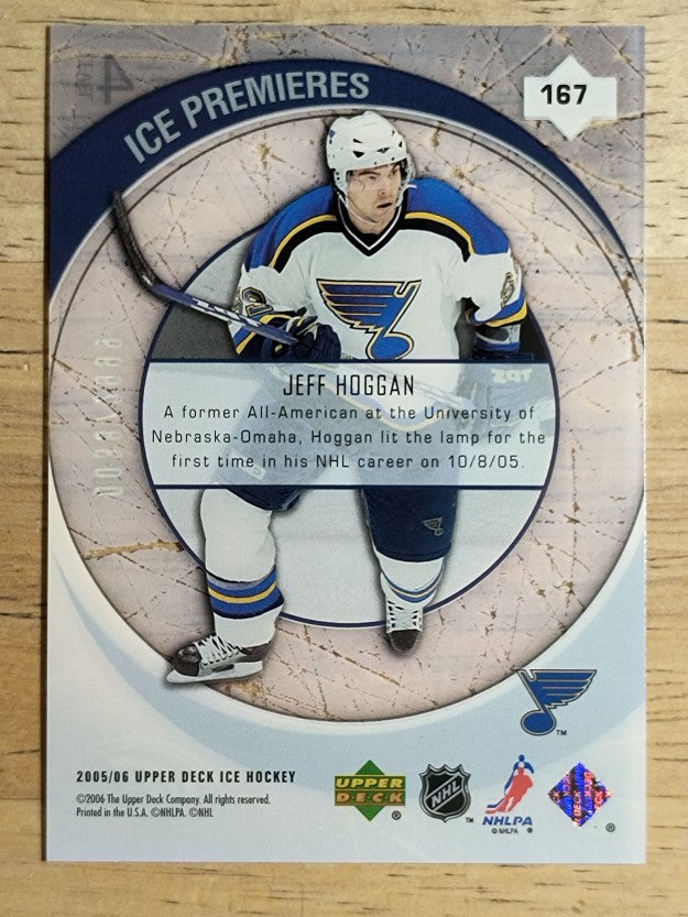 2005-06 Upper Deck Ice #167 Jeff Hoggan RC