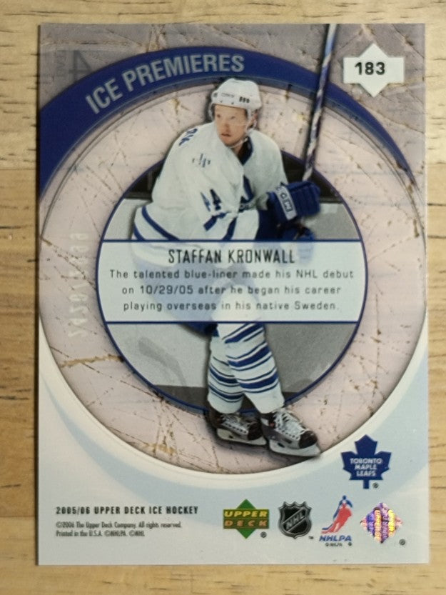 2005-06 Upper Deck Ice #183 Staffan Kronwall RC