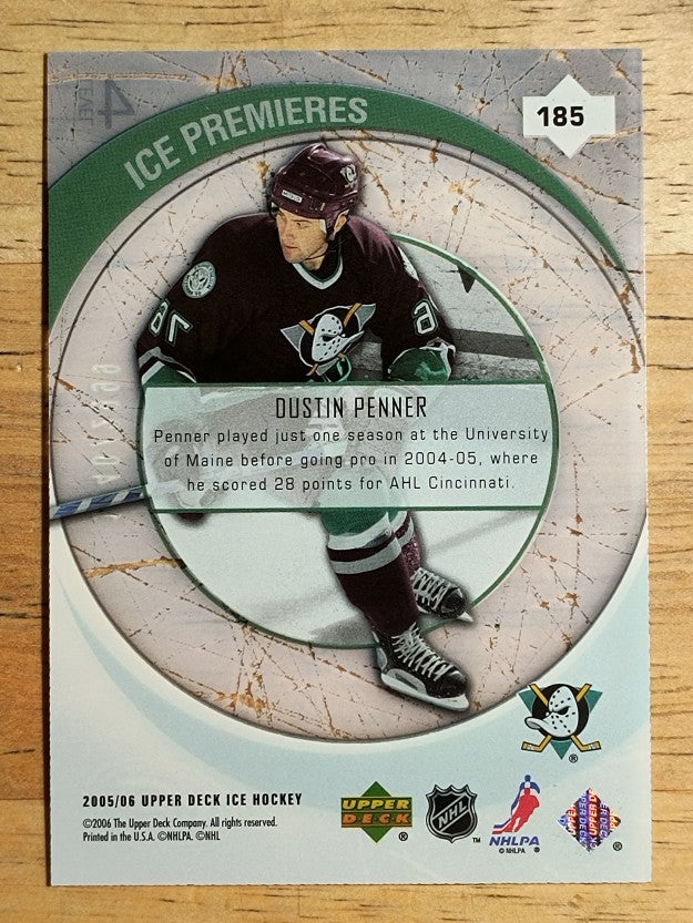 2005-06 Upper Deck Ice #185 Dustin Penner RC